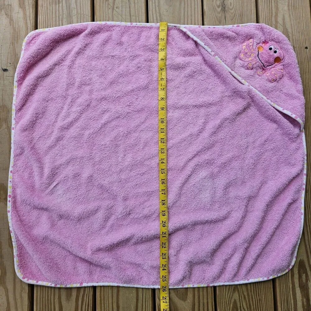 Koala Baby Cotton Pink Octopus Embroidered Hooded Bath Towel